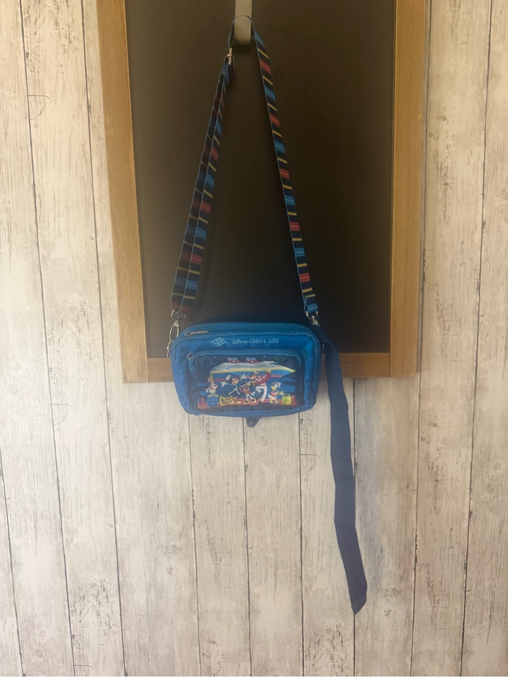 Disney Cruise Line DCL Mickey & Friends Crossbody Fanny Pack Bag Rare